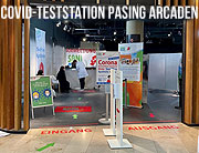 Kostenloser Corona-Schnelltest in den Pasing Arcaden @ Testzentrum SaniPlus Apotheke (©Foto: Pasing Arcaden)